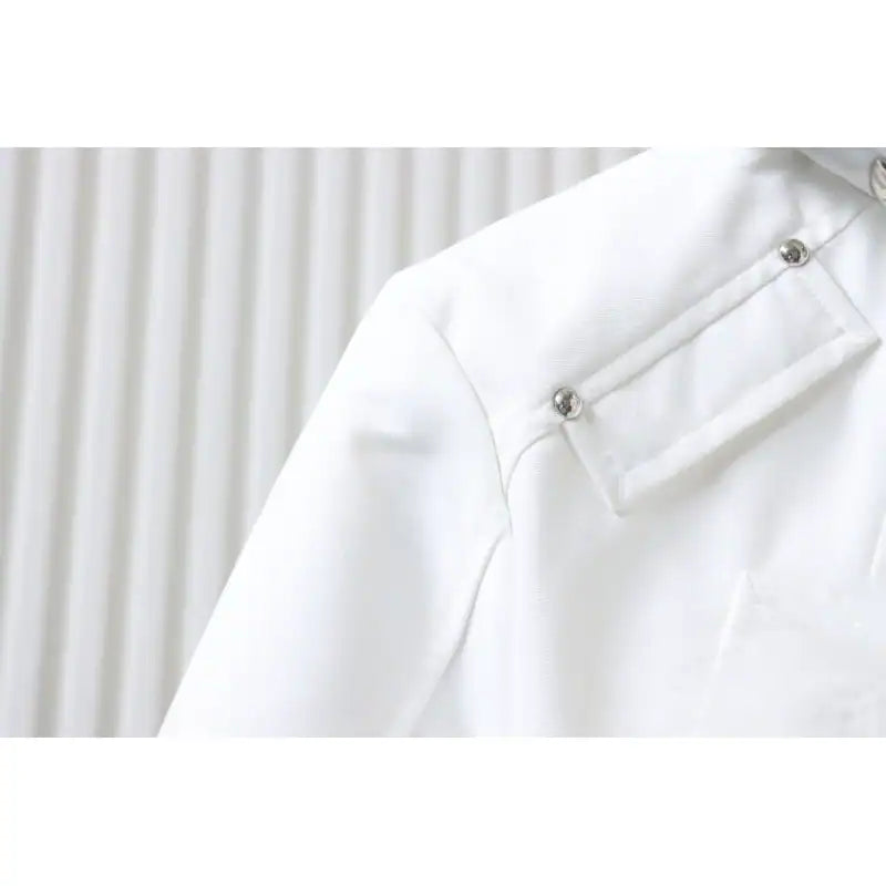 Moose Knuckles Cloud Bomber White Jacket with Detachable Hood and Shearling Trim In Milkyway – MKC028