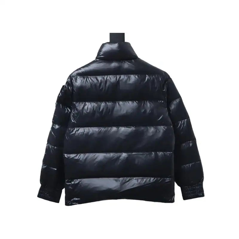 Moose Knuckles Gold Scissors Stand Collar Large Plaid Black Down Jacket – MKC019