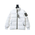 Moose Knuckles Gold Scissors Stand Collar Large Plaid White Down Jacket – MKC026