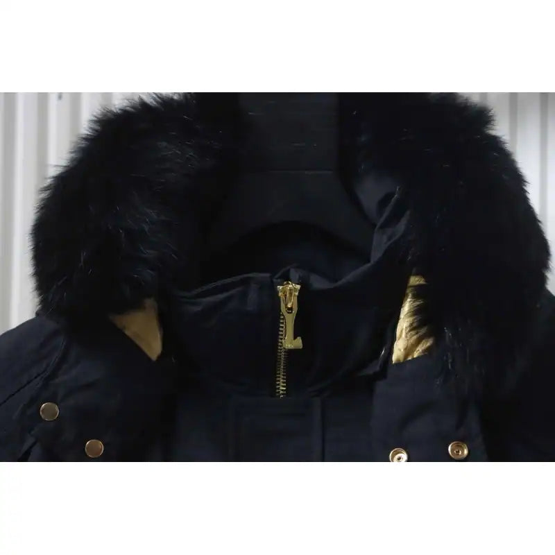 Moose Knuckles Gold Stirling Parka Neoshear Down Jacket Black – MKC022