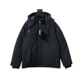 Moose Knuckles Multi-pocket Hooded Black Down Jacket – MKC016