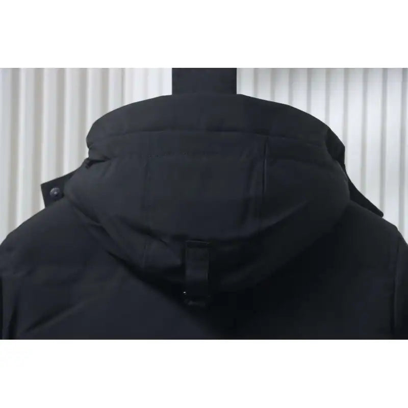 Moose Knuckles Multi-pocket Hooded Black Down Jacket – MKC016
