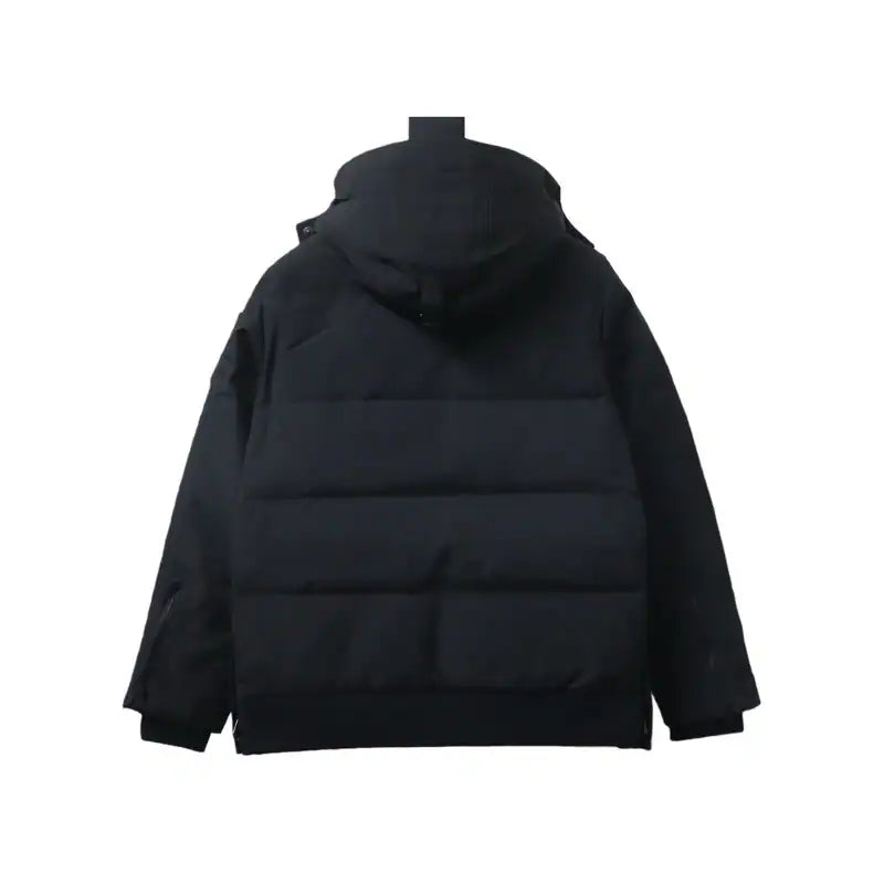 Moose Knuckles Multi-pocket Hooded Black Down Jacket – MKC016