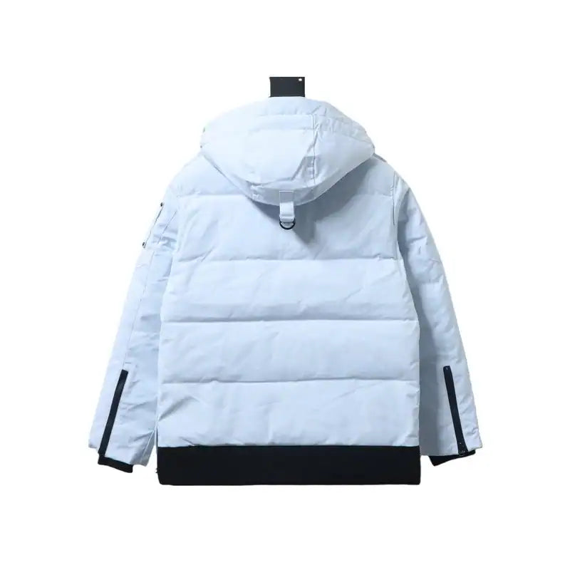 Moose Knuckles Multi-pocket Hooded Blue Down Jacket – MKC012