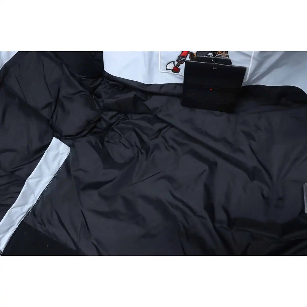 Moose Knuckles Multi-pocket Hooded Blue Down Jacket – MKC012