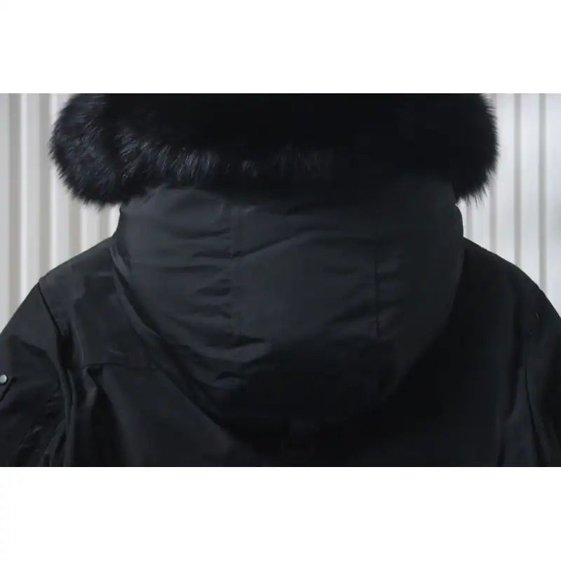 Moose Knuckles Onyx Shearling Big Rider Down Jacket Black – MKC030