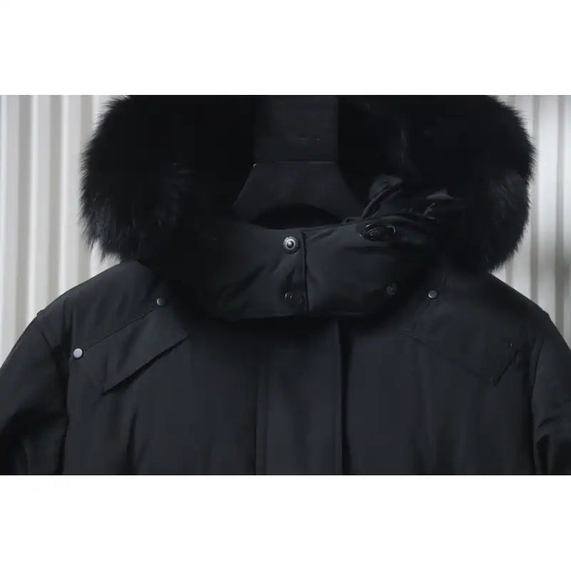 Moose Knuckles Onyx Shearling Big Rider Down Jacket Black – MKC030