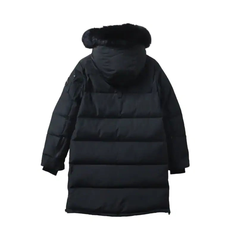 Moose Knuckles Onyx Shearling Big Rider Down Jacket Black – MKC030