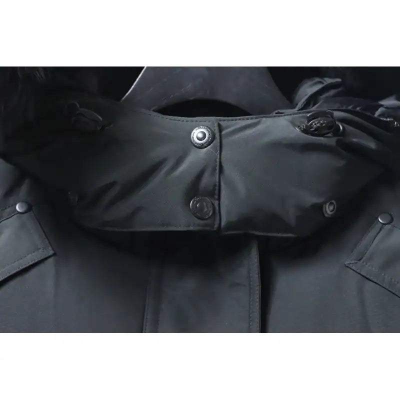 Moose Knuckles Onyx Shearling Big Rider Down Jacket Black – MKC030
