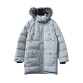 Moose Knuckles Onyx Shearling Big Rider Down Jacket Gray – MKC023