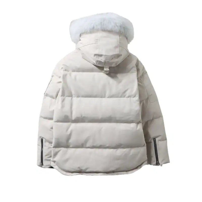 Moose Knuckles Original 3Q Fur Jacket Rice White – MKC034