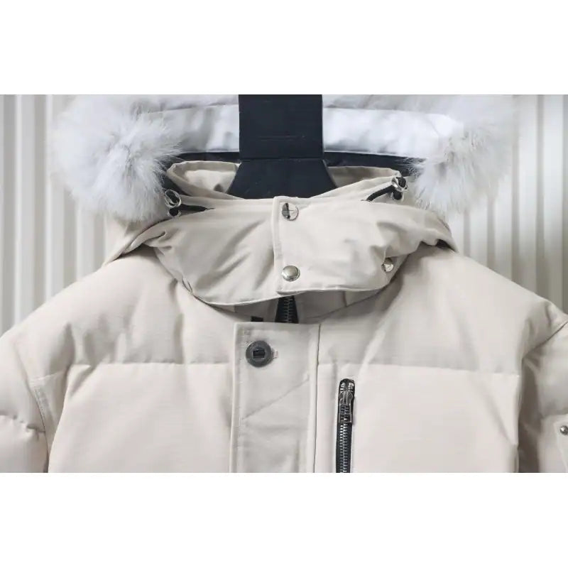 Moose Knuckles Original 3Q Fur Jacket Rice White – MKC034