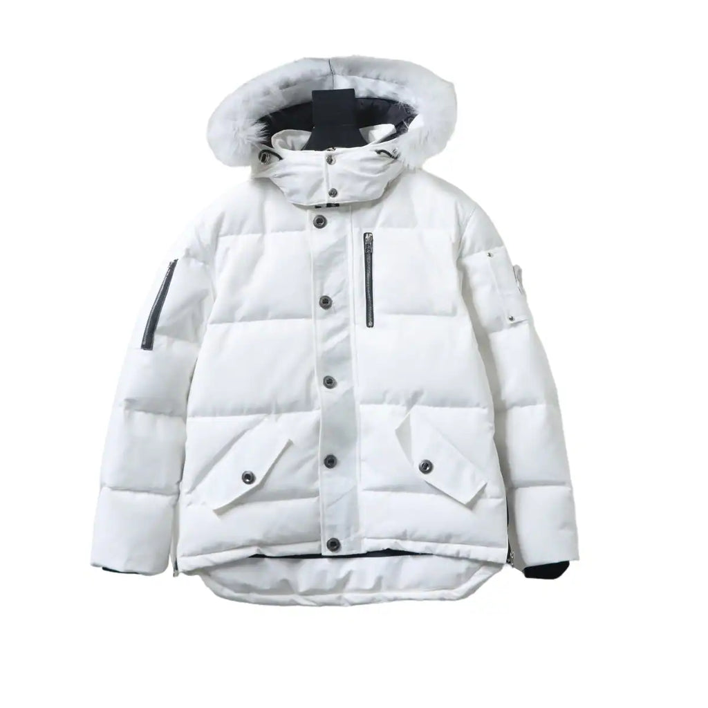 Moose Knuckles Original 3Q Fur Jacket White – MKC014