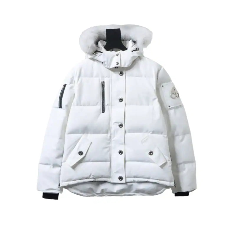 Moose Knuckles Original 3Q Fur Jacket White – MKC038
