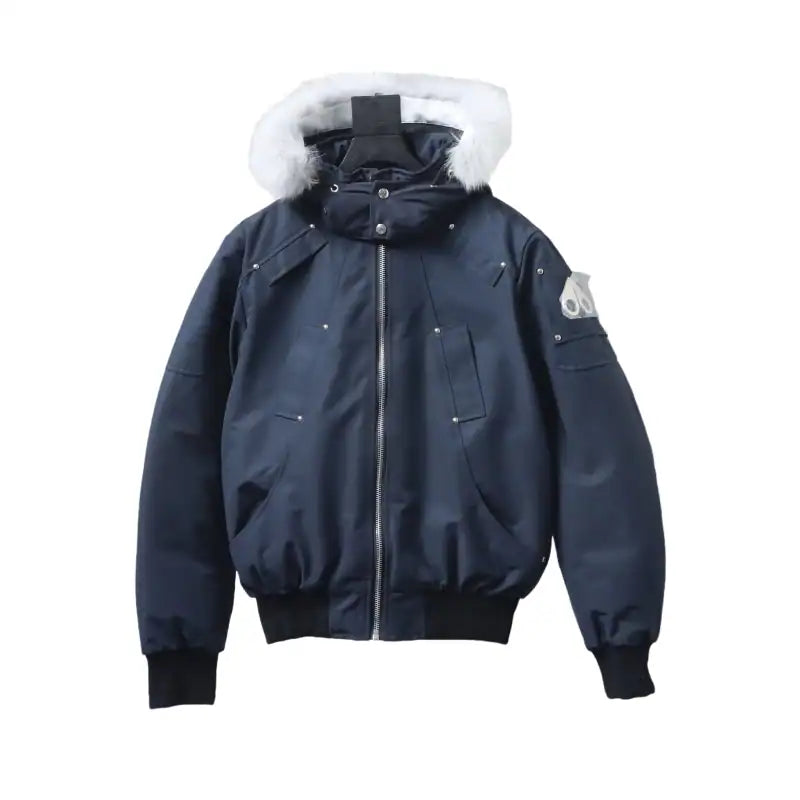Moose Knuckles Original Ballistic Bomber Navy Jacket – MKC009
