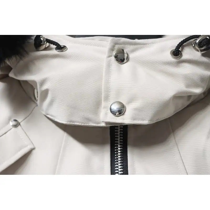 Moose Knuckles Original Ballistic Bomber Rice White Jacket – MKC036
