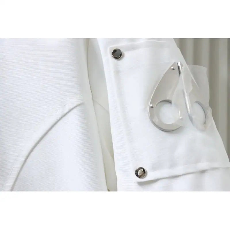 Moose knuckles Women’s Stirling Parka Zip-Up White Fur Jacket White – MKC032