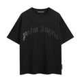 Palm Angels Black Curved Logo Oversize T-Shirt – PAS088