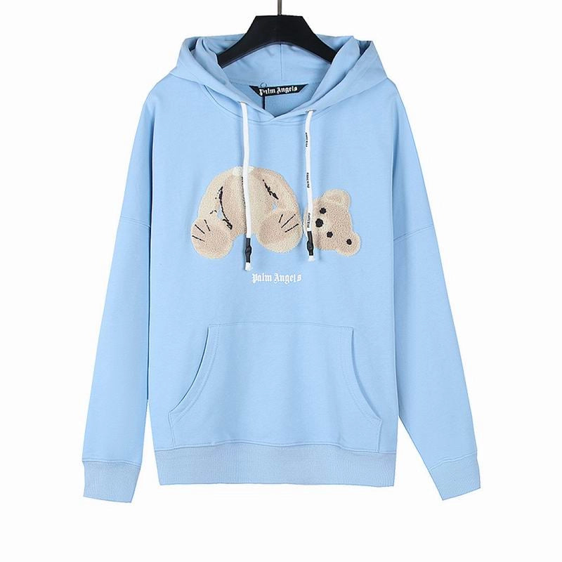 Palm Angels Kill The Bear Cropped Hoodie Sky Blue – PAH004