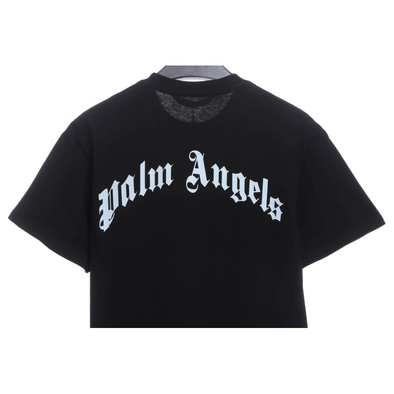 Palm Angels T-shirt Broken Tail Shark Print Black – PAS098