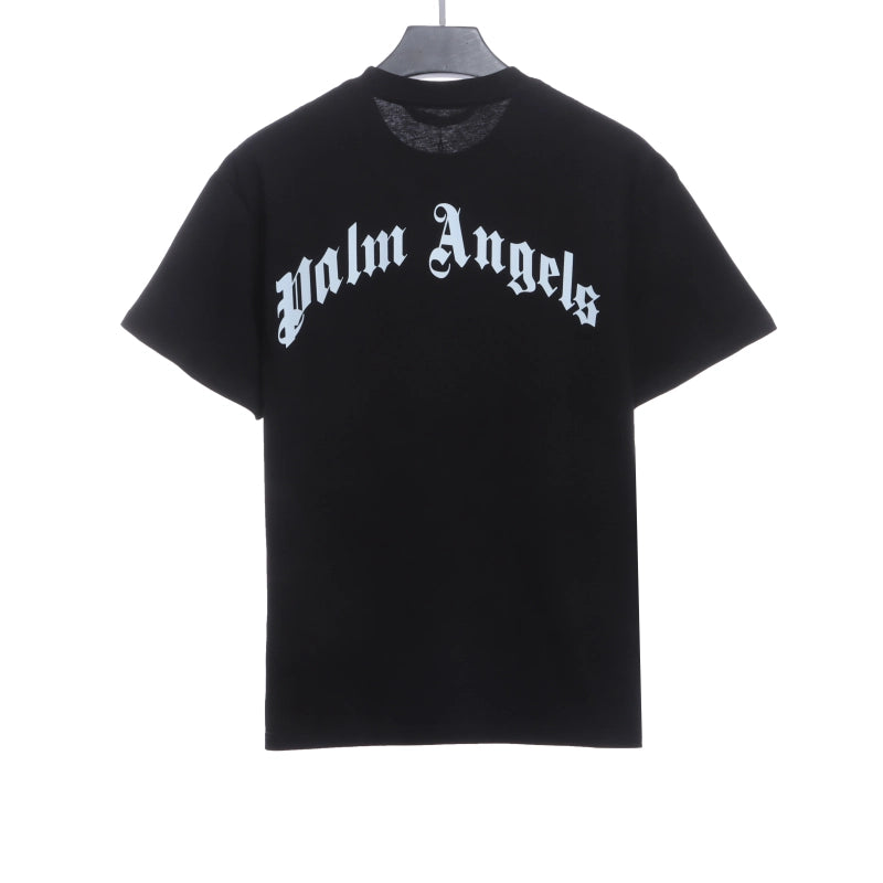 Palm Angels T-shirt Broken Tail Shark Print Black – PAS098