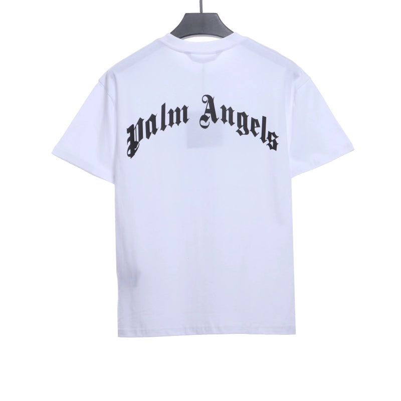 Palm Angels T-shirt Broken Tail Shark Print White – PAS099