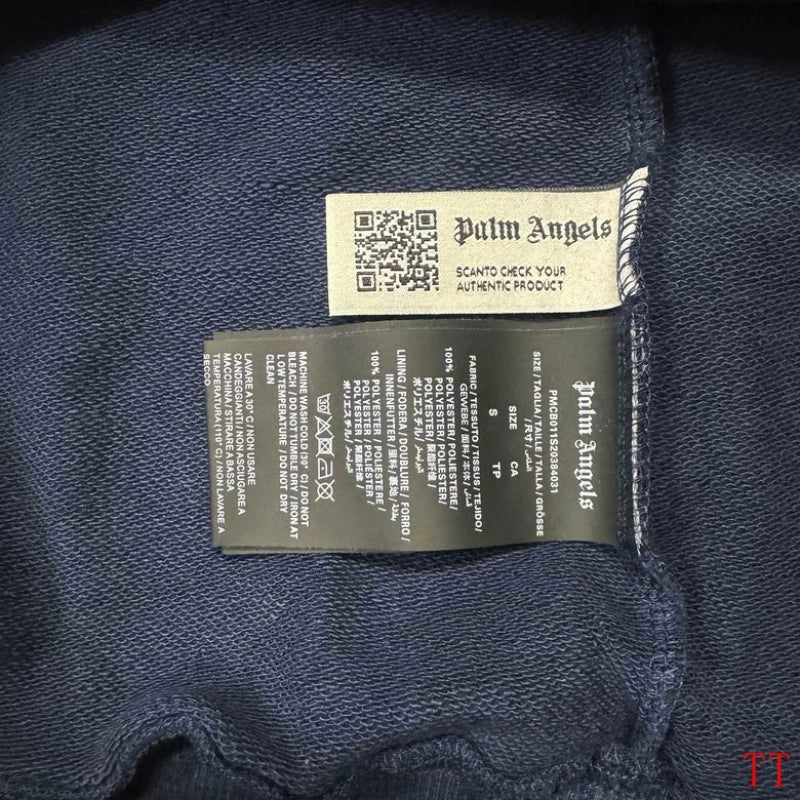 Palm Angels l Am Lost Hoodie Navy Blue/Green Fluo – PAH007