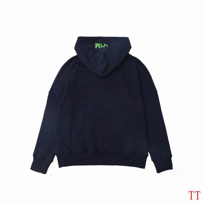 Palm Angels l Am Lost Hoodie Navy Blue/Green Fluo – PAH007