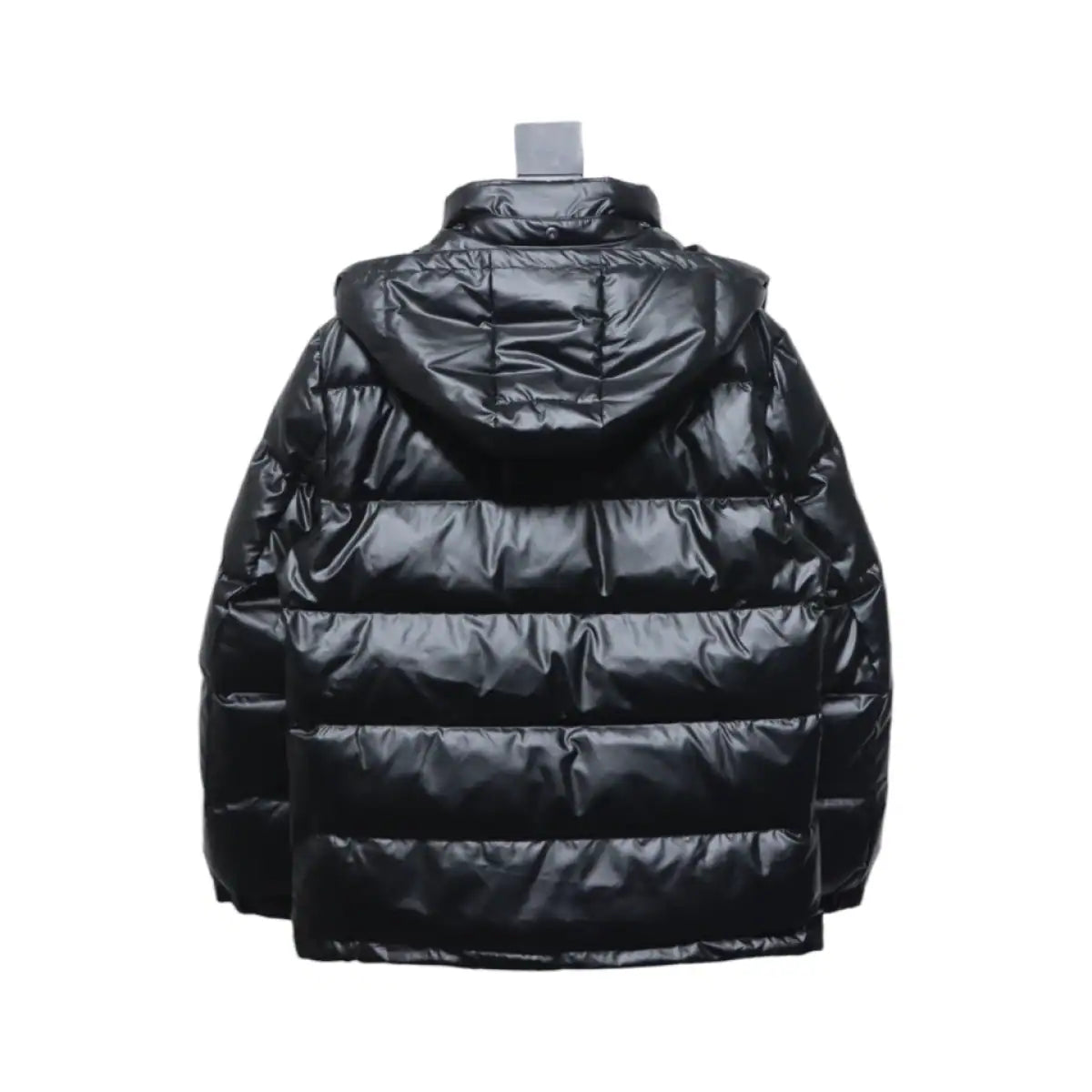 Prada 21fw Classic Triangle Logo Detachable Down Jacket Black – PC014