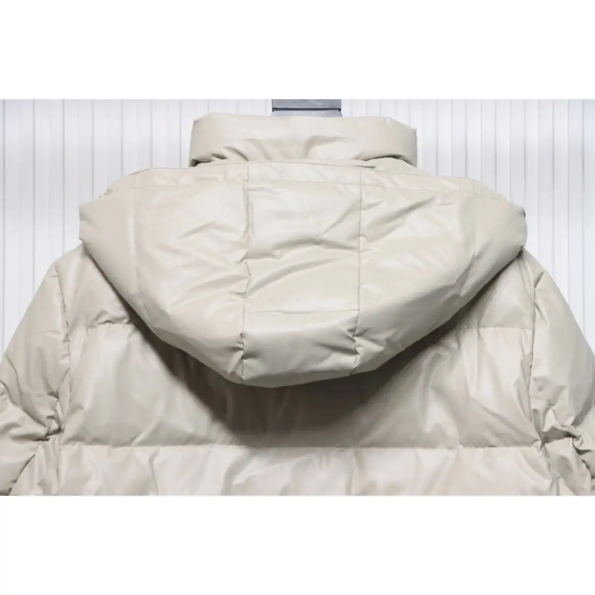 Prada 21fw Classic Triangle Logo Detachable Down Jacket White – PC015