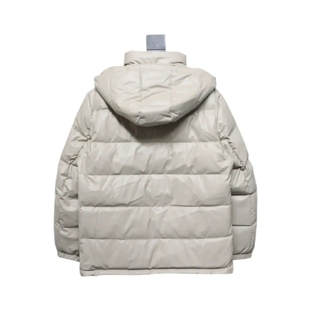Prada 21fw Classic Triangle Logo Detachable Down Jacket White – PC015