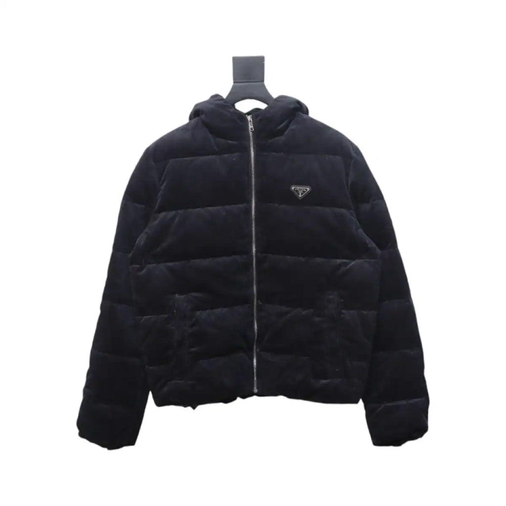 Prada 23FW Corduroy Down Jacket Black – PC008