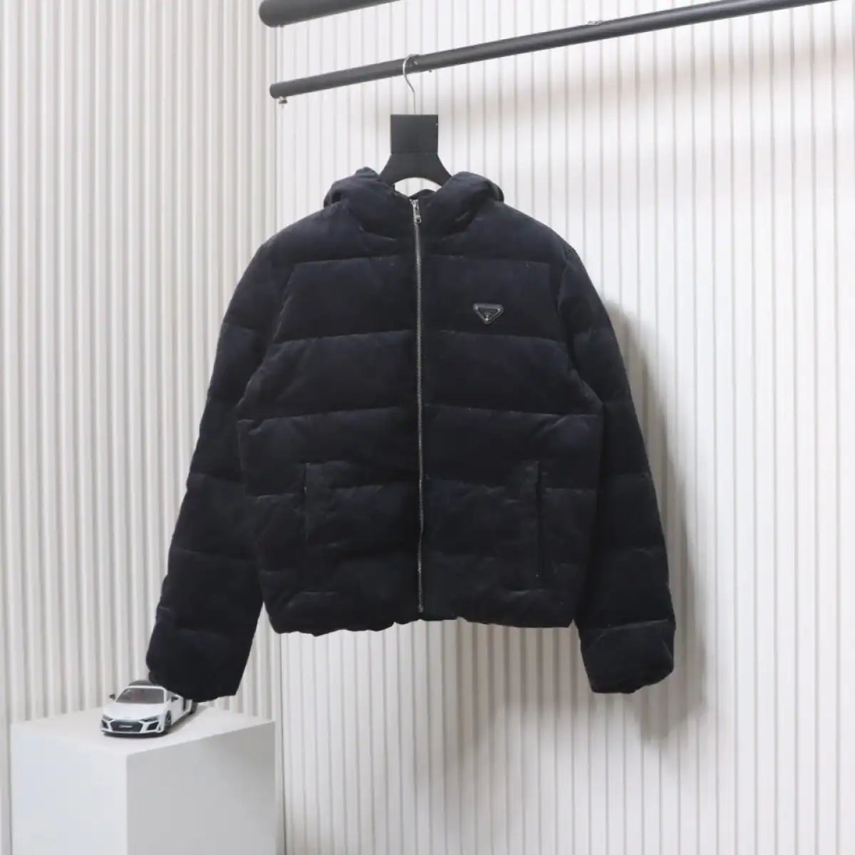 Prada 23FW Corduroy Down Jacket Black – PC008