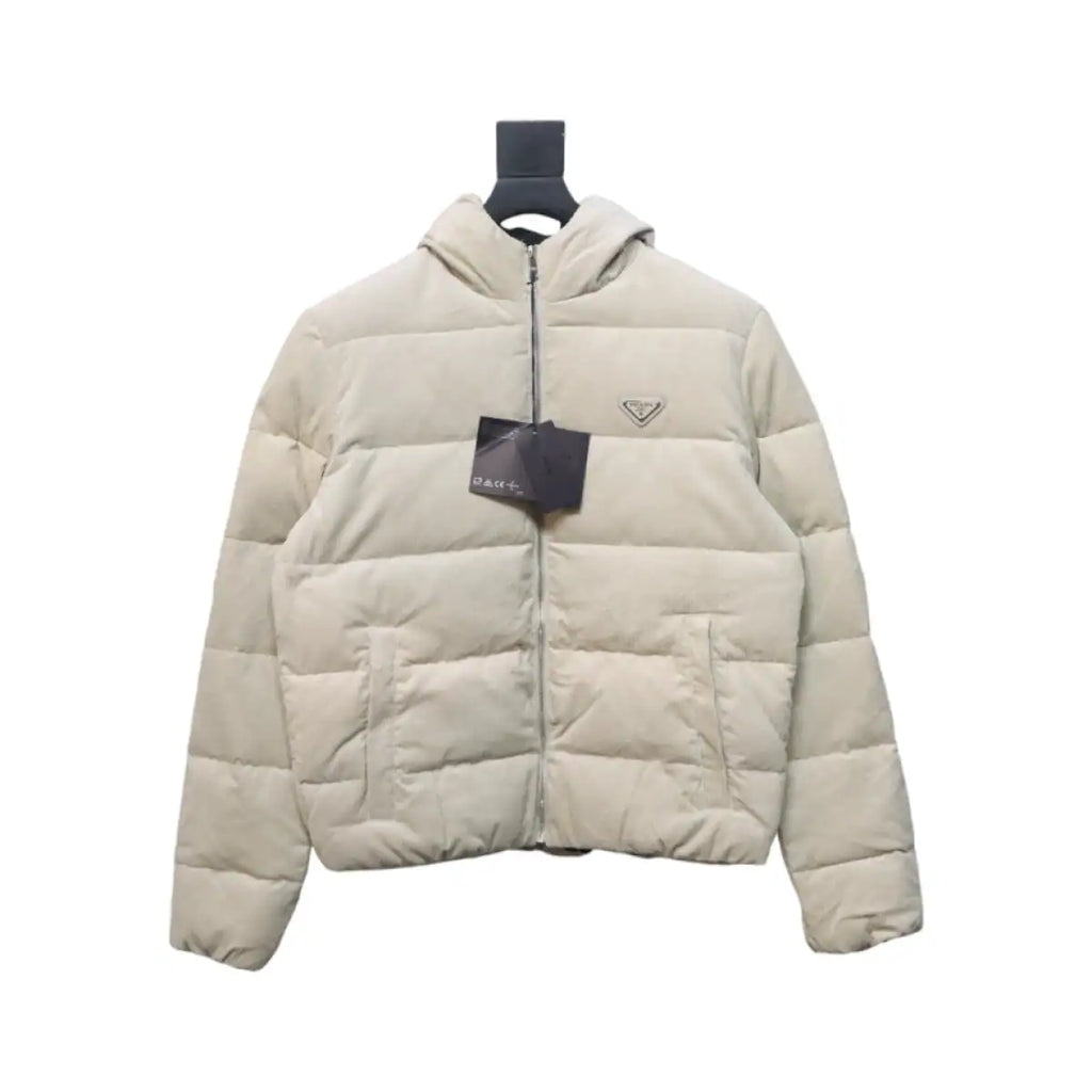 Prada 23FW Corduroy Down Jacket White – PC013