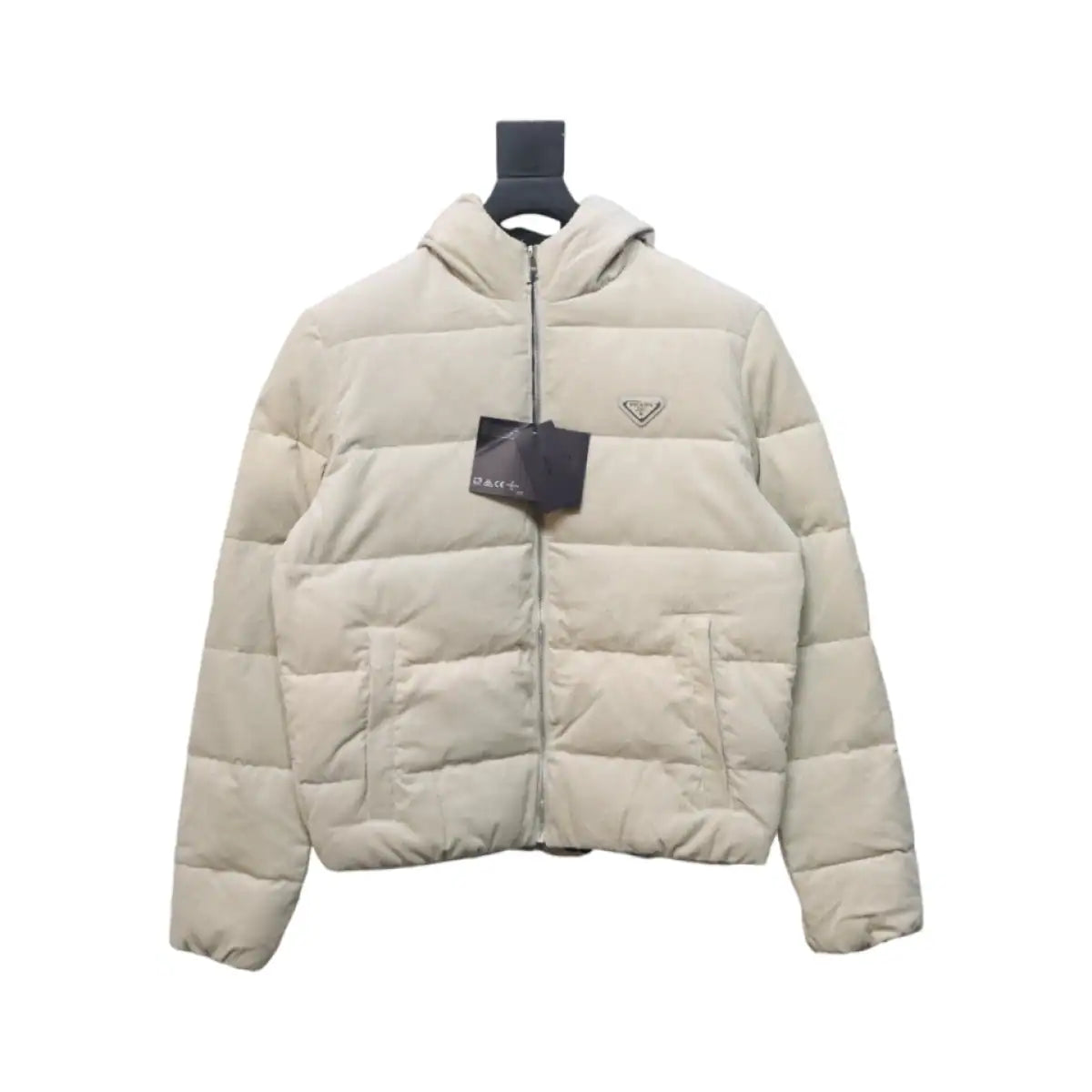 Prada 23FW Corduroy Down Jacket White – PC013