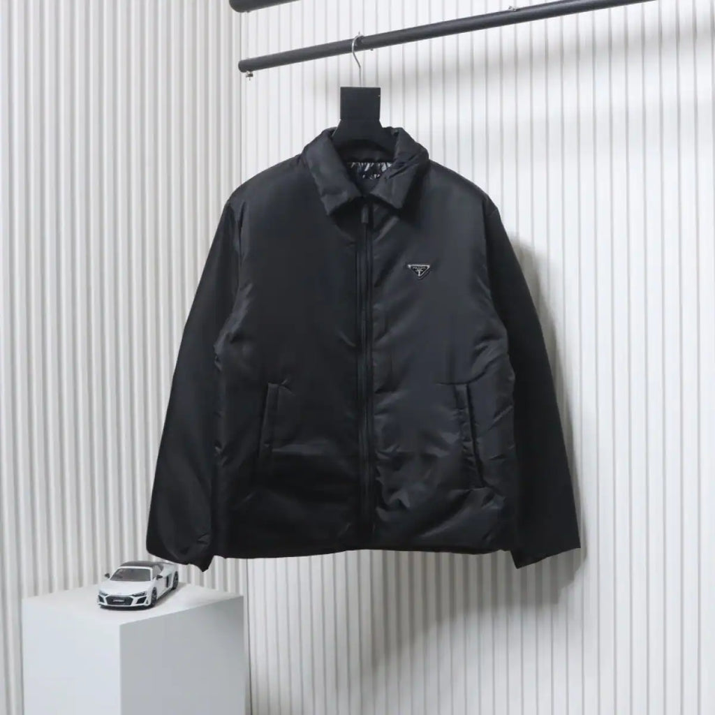Prada 23FW Recycled Nylon Down Jacket Black – PC009