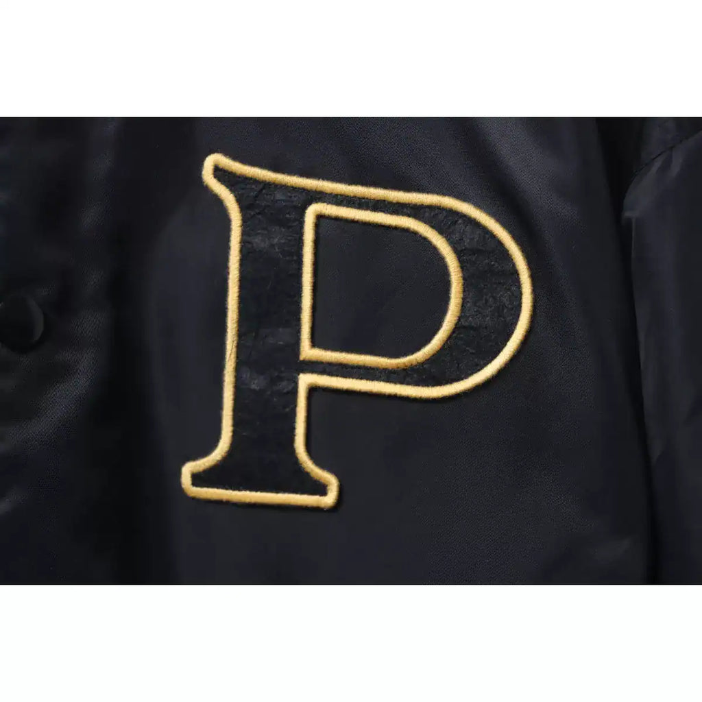 Prada Grained Canvas Padded Baseball Jacket Black – PC007