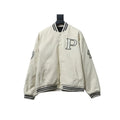 Prada Grained Canvas Padded Baseball Jacket White – PC006