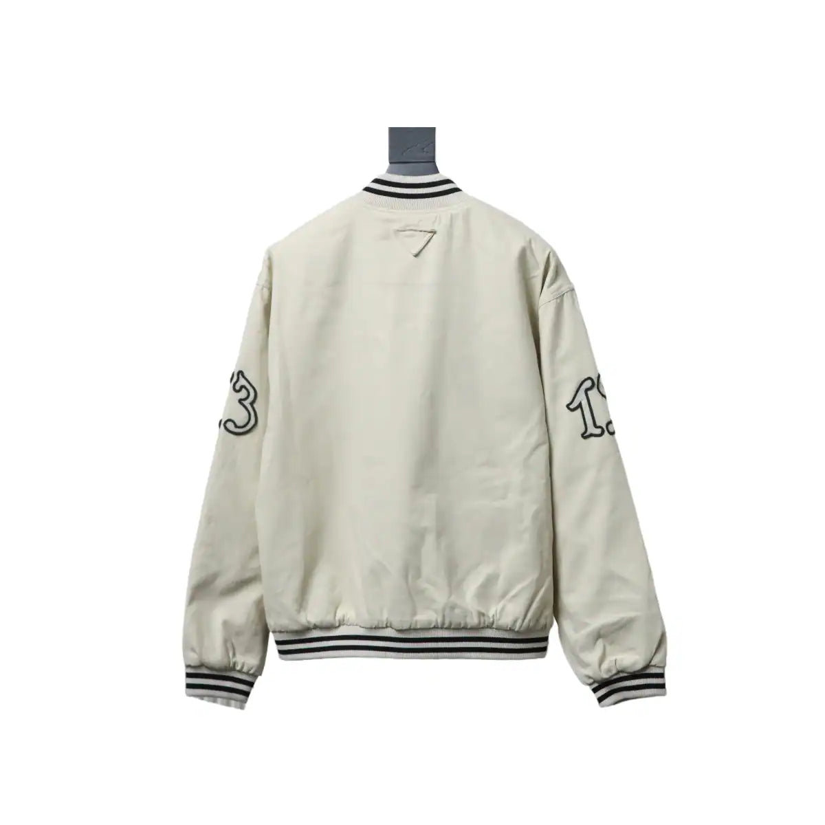 Prada Grained Canvas Padded Baseball Jacket White – PC006