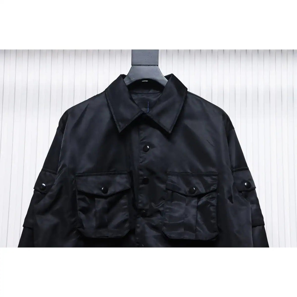 Prada Multi-Pocket Shirt Functional Jacket Black – PC005