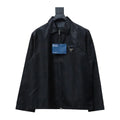 Prada Recycled Nylon Gabardine Shirt Functional Jacket Black – PC004