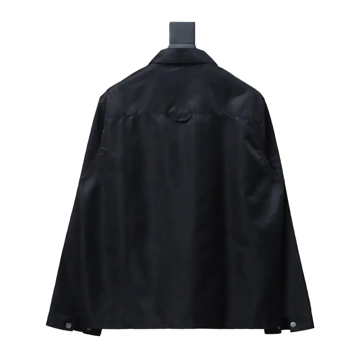 Prada Recycled Nylon Gabardine Shirt Functional Jacket Black – PC004