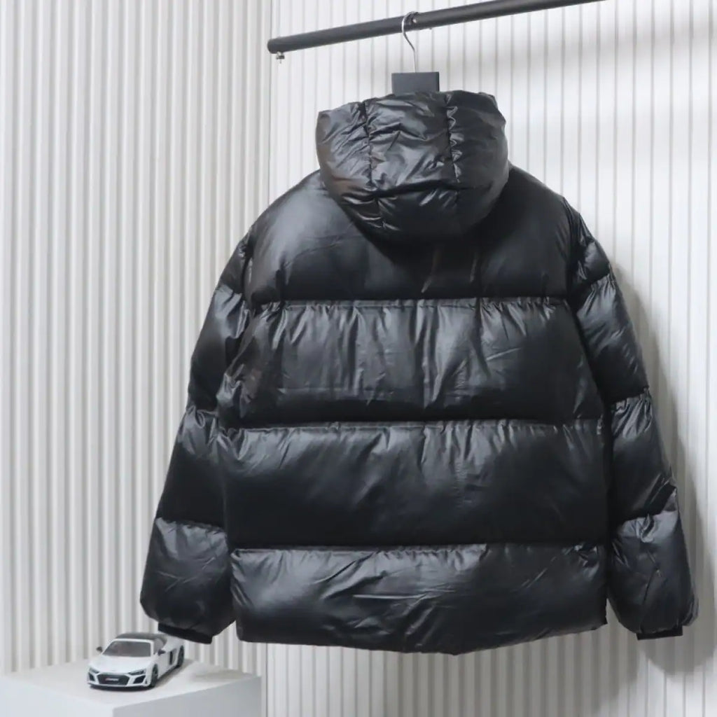 Prada Red Stripe Logo Down Jacket Black – PC011