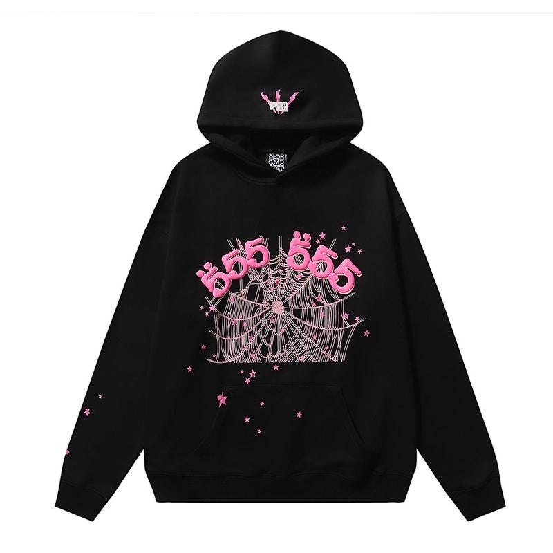Sp5der Angel Number Hoodie Black – SDH043