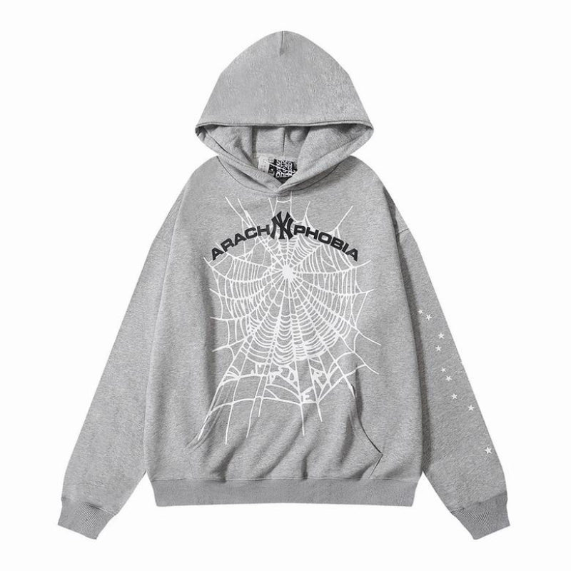 Sp5der Arach NY Phobia Hoodie Gray – SDH027