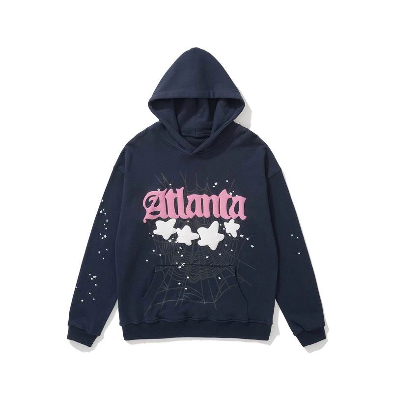 Sp5der Atlanta Hoodie Navy – SDH016