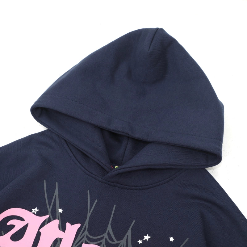 Sp5der Atlanta Hoodie Navy – SDH016