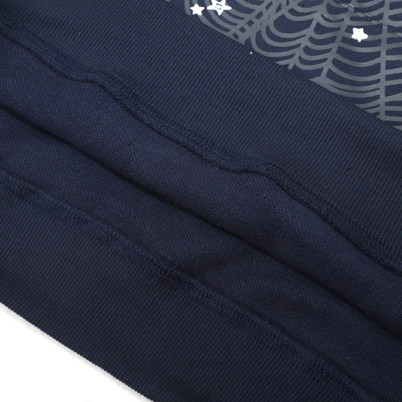Sp5der Atlanta Hoodie Navy – SDH016