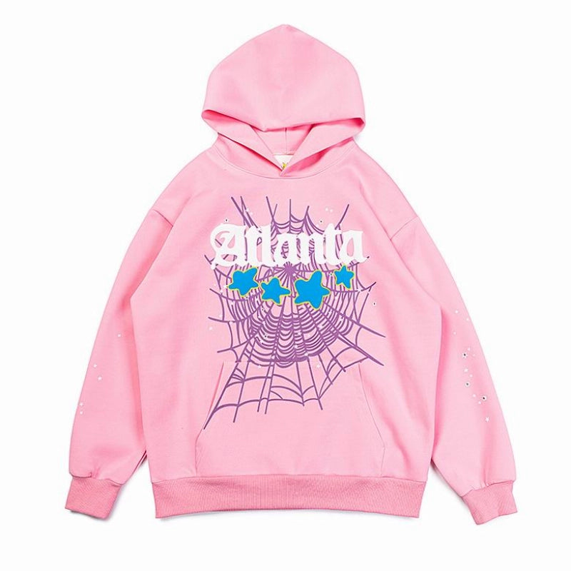Sp5der Atlanta Hoodie Pink – SDH037