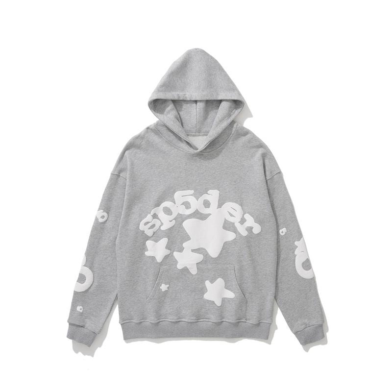 Sp5der Beluga Hoodie Heather Grey – SDH018